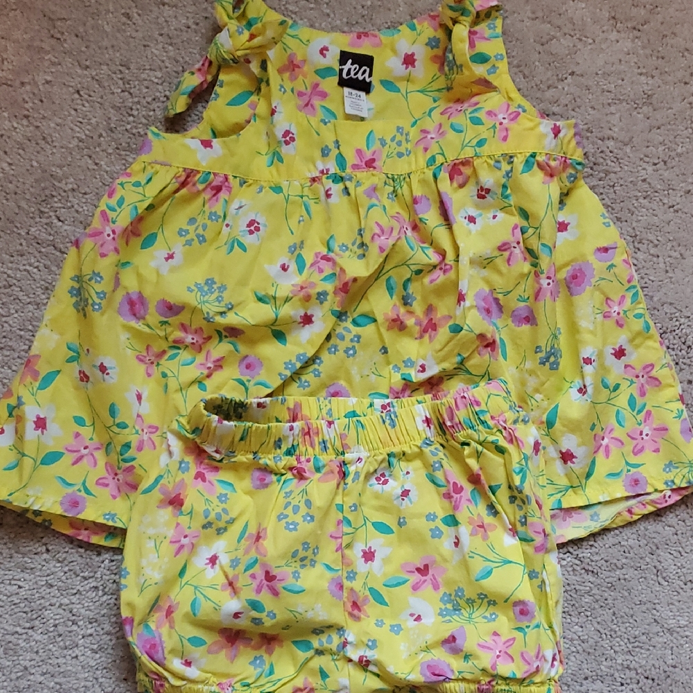 Tea Collection Tie Shoulder Set 18-24m